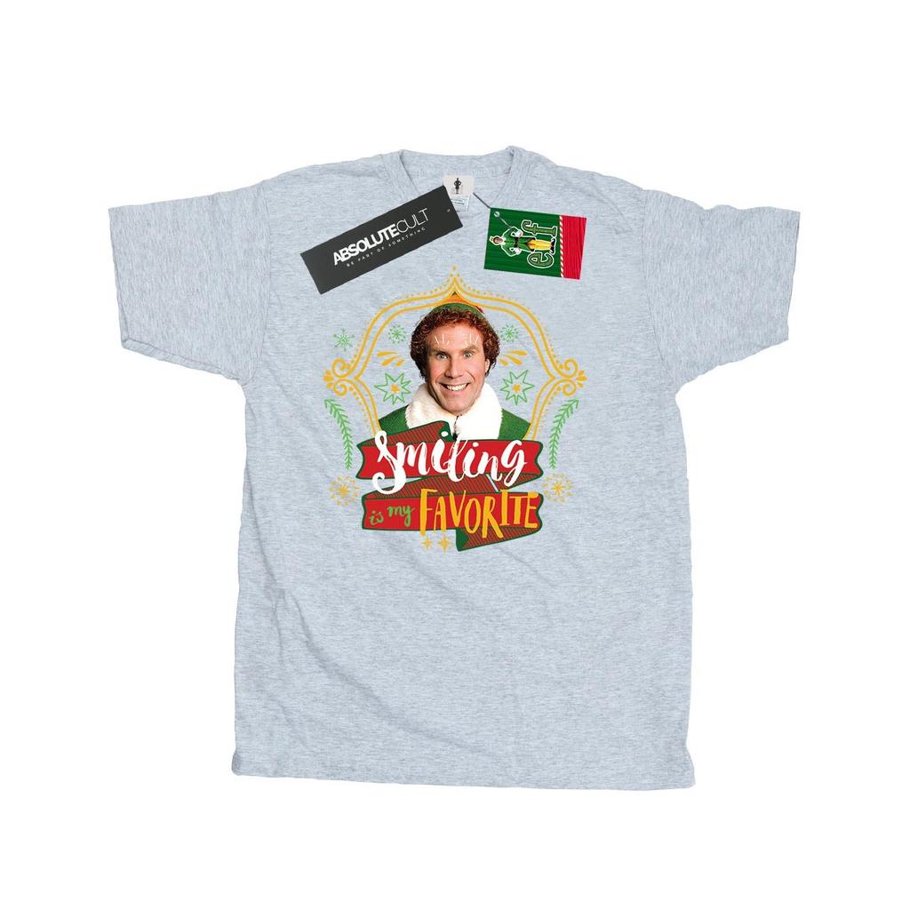 Elf Mens Buddy Smiling T-Shirt