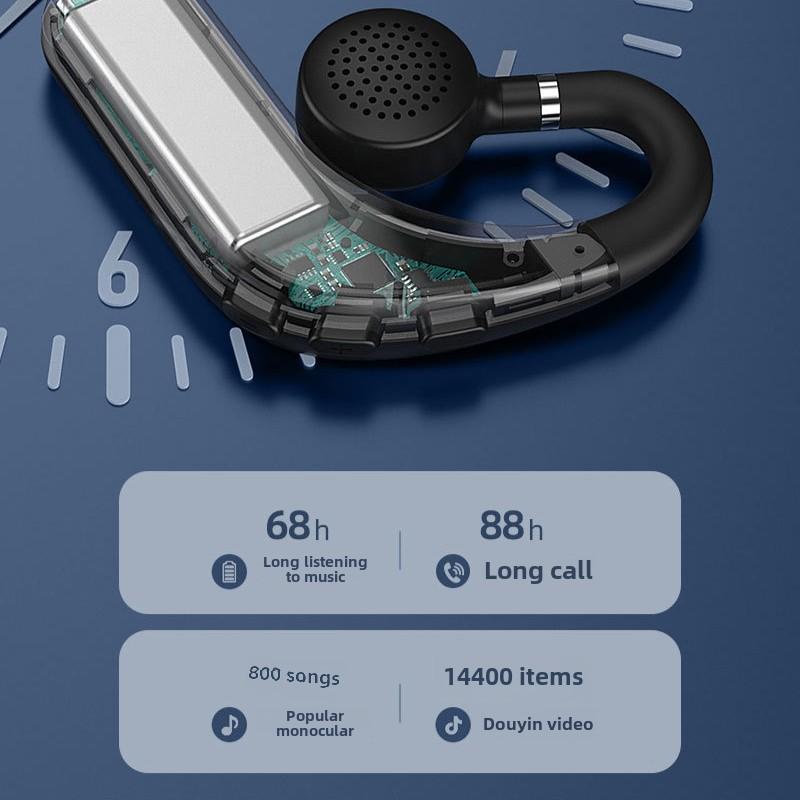 Новые наушники Bluetooth с воздушной проводимостью, одно вращение уха, с зарядным отсеком, без ушного подвесного внешнего звука, большая мощность