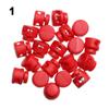 Double Holes Sportswear Accessories Toggle Clip Cord Lock Bean Apparel Shoelace Plastic Stopper