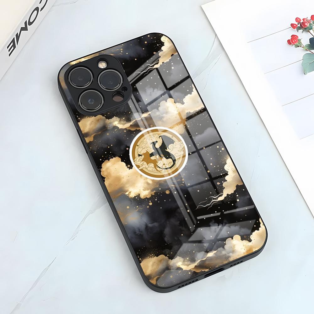 Чехол для телефона «Четвертое Крыло Дракона» для iPhone 17 Pro Max 15 Pro 16 14 Plus 12 13 Mini 11 Pro Ударопрочный Стеклянный Чехол