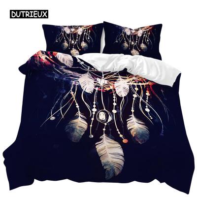 Комплект пододеяльников Dream Catcher Boho Glowing Feather Twin с покрывалом Mandala Double Queen King Size из полиэстера