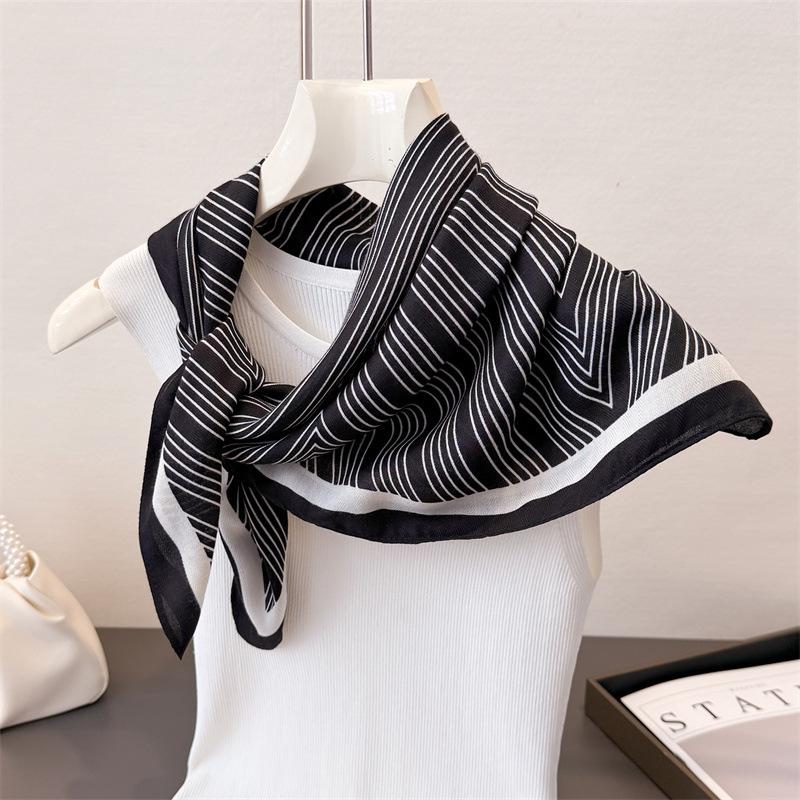 Горошек Стиль Елочка Узор Хлопок И Лен Маленький Квадратный Шарф Шелковый Шарф Имитация Бархата Головной Платок Шаль Шарф для Защиты от Солнца Женский Шарф