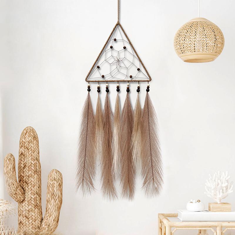 Ловец снов Подвесные украшения для спальни Украшения для гостиной Креативные ручные плетеные колокольчики Настенная подвеска Подарки для праздничных вечеринок