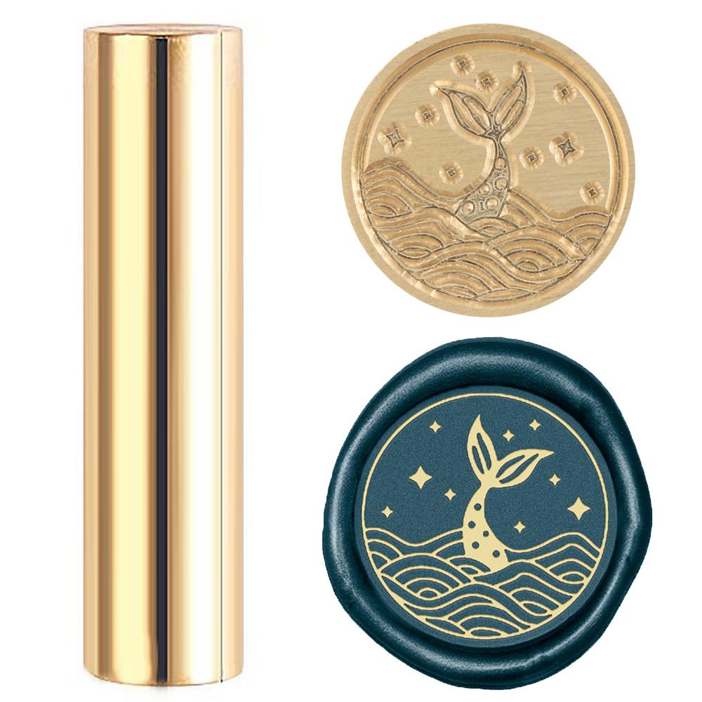 1 шт. Печать для сургуча «Русалка», штамп из латуни, мини-штамп, пистолет для сургуча 15 мм для конвертов, приглашений, свадеб