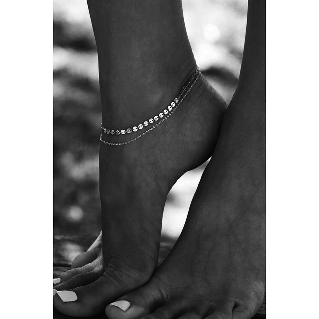 Браслет Shine Tiny Scaly Chain из 2 предметов, золотой