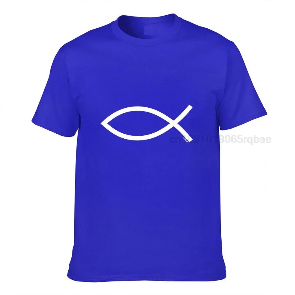 Ichthys Ichthus Christian Symbol Jesus Fish Tshirt On Sale Design Top Tshirts Cotton Unisex Tops Tees Simple