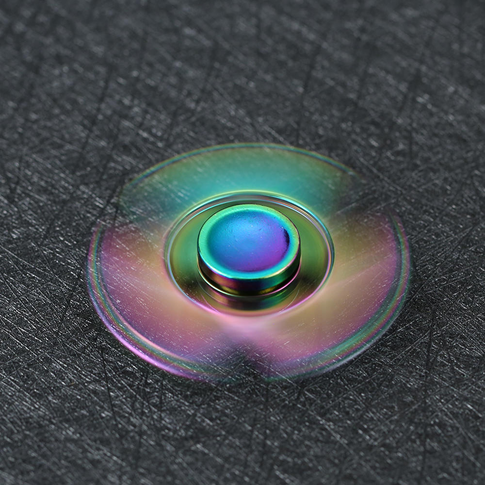 New Hot Mini Premium Metal Alloy Fidget Hand Finger Spinner Spin Triangle Widget Focus Toy EDC