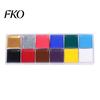 Палитра для лица с градиентным эффектом 12 цветов, набор красок для тела, профессиональный набор макияжа, легко наносимый, для Хэллоуина, сценических костюмов, косплея,