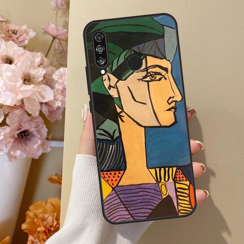 Painting Picasso Abstract Art Cover For Huawei P30 Lite P40 P20 P50 Pro Nova 5T P Smart 2019 Case For Honor 50 10i 8X