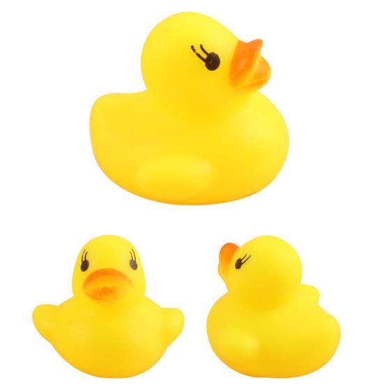 5Pcs Bath Toy Squeaky Duck Baby Water Toy Compact Children Hearing Development Toy for Home Bathroom