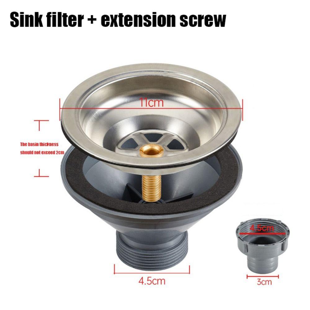 Коррозионная стойкость Фильтр для раковины Аксессуары Простая структура Слив для кухонной раковины Слив для раковины