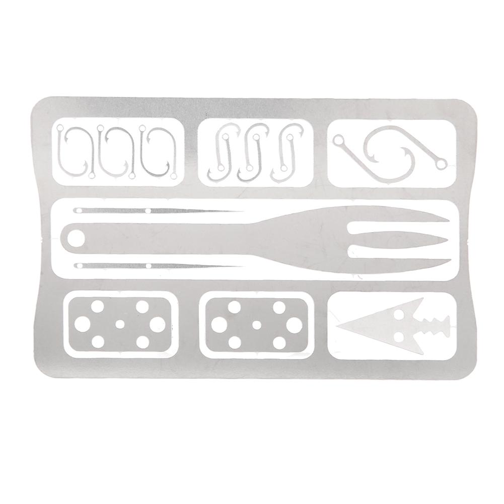 Мультитул Походное снаряжение Инструменты для выживания Охота Аварийный набор Рыболовные снасти Рыболовный крючок Карта