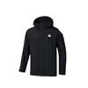 Solid Color Loose Outdoor Hooded Waterproof Windproof Breathable Jacket Men Jacket Black 152446615-3