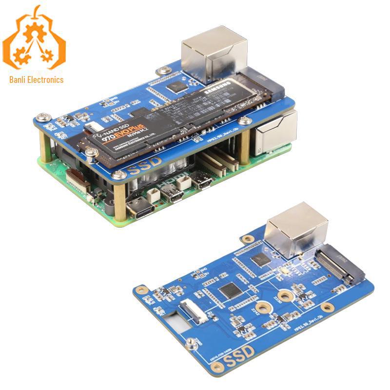 Расширение Raspberry Pi 5: MPS2.5G PCIe на M.2 NVMe SSD и плата 2.5G Ethernet RJ45