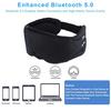 Newest Bluetooth 5.0 Wireless Eye Mask Sleeping Headband Wiht Mic Handsfree Earphones Washable Music Headphones Eye Masks