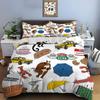 Забавный принт Друзья Постельное белье Набор Пододеяльник 1 Пододеяльник 2 Наволочки Постельное белье для взрослых и детей Роскошный узор из телешоу