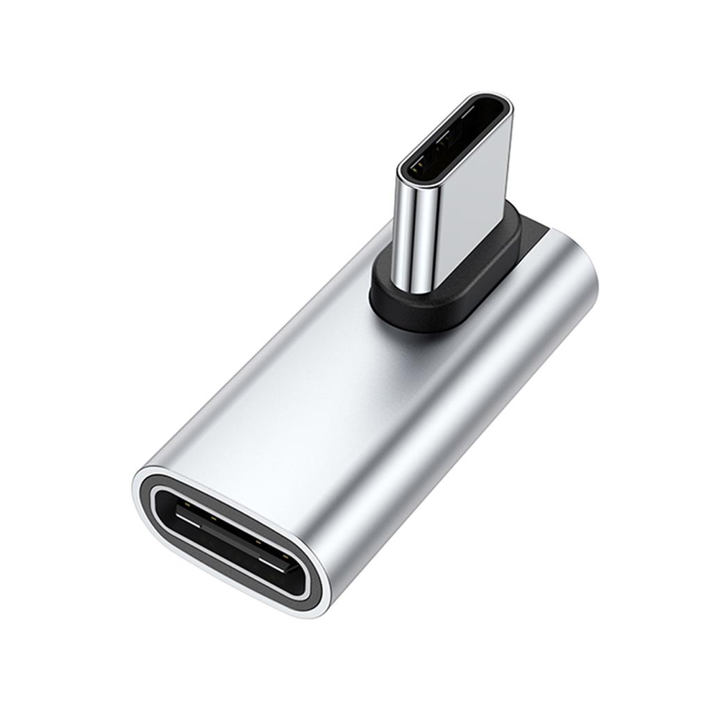 Адаптер USB C на USB C, 90 градусов, адаптер USB C «мама» на USB «папа», 40 Гбит/с, синхронизация данных, адаптер для быстрой зарядки 100 Вт для ПК