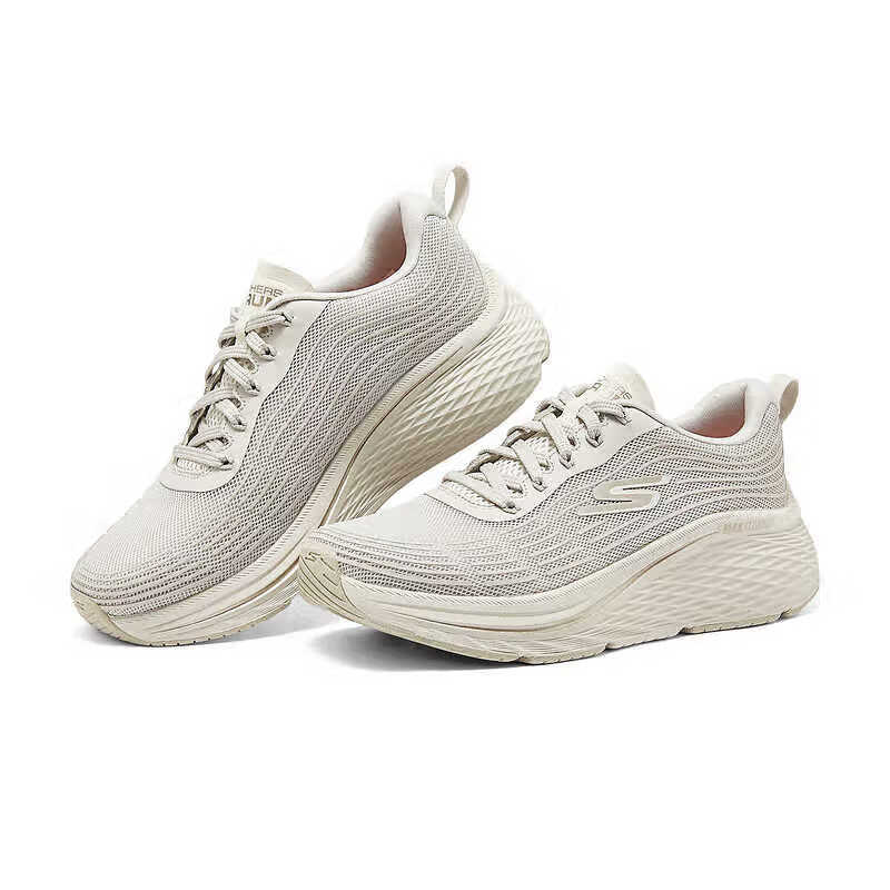 Skechers Max Cushioning Elite 2.0 Спортивные Удобные Прочные Дышащие Низкие Кроссовки для Бега Женские кроссовки Светло-серый 129600-NAT