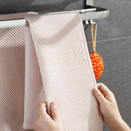 Полка для полотенец Складная Полка для полотенец с Подвижными Крючками Ржавчиностойкая Настенная