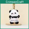 Plush Panda Keychain Pendant With Wearing A Gauze Skirt With A Bow Design