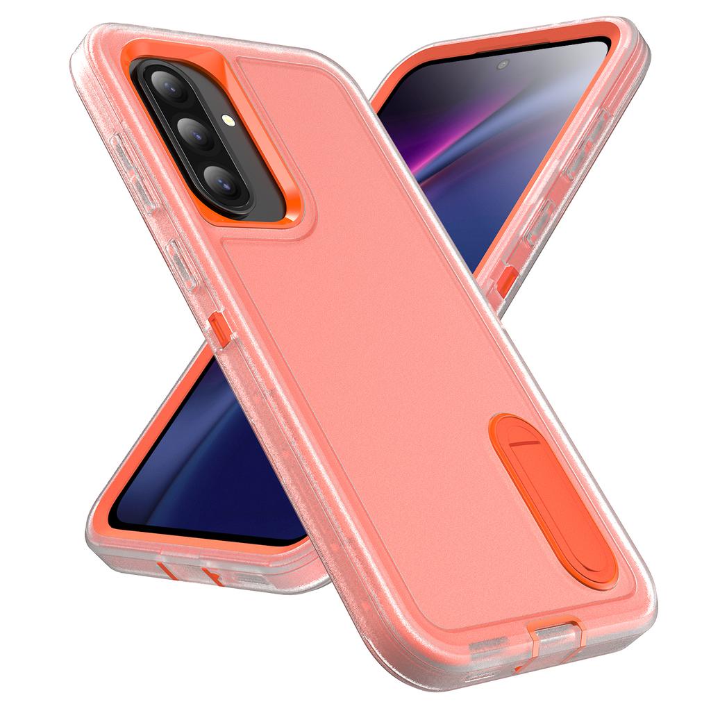 Чехол-броня 3 в 1 для защиты телефона Samsung Galaxy A16 A26 A36 A56 5G A06 A14 A54 A15 A17 с жесткой пластиковой рамкой и ТПУ задней крышкой