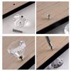 Transparent Crystal Glass Cabinet Knob 20/25/30mm Drawer Pull Handle New Drawer Knob