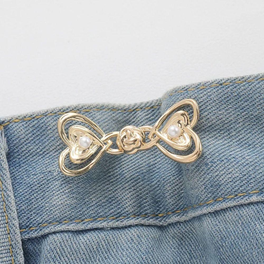 Chinese Knot Love Button Tightener Button Clasps Jean Buttons for Loose Jeans Party