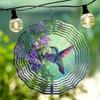 Durable Hummingbird Wind Chime for Outdoor Garden Patio Weatherproof 3D Dynamic Art with Rotating Hook Universal Holiday Decor