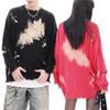 Women's Fashion Round Neck Loose Print Long-Sleeved Fall And Winter Sweater