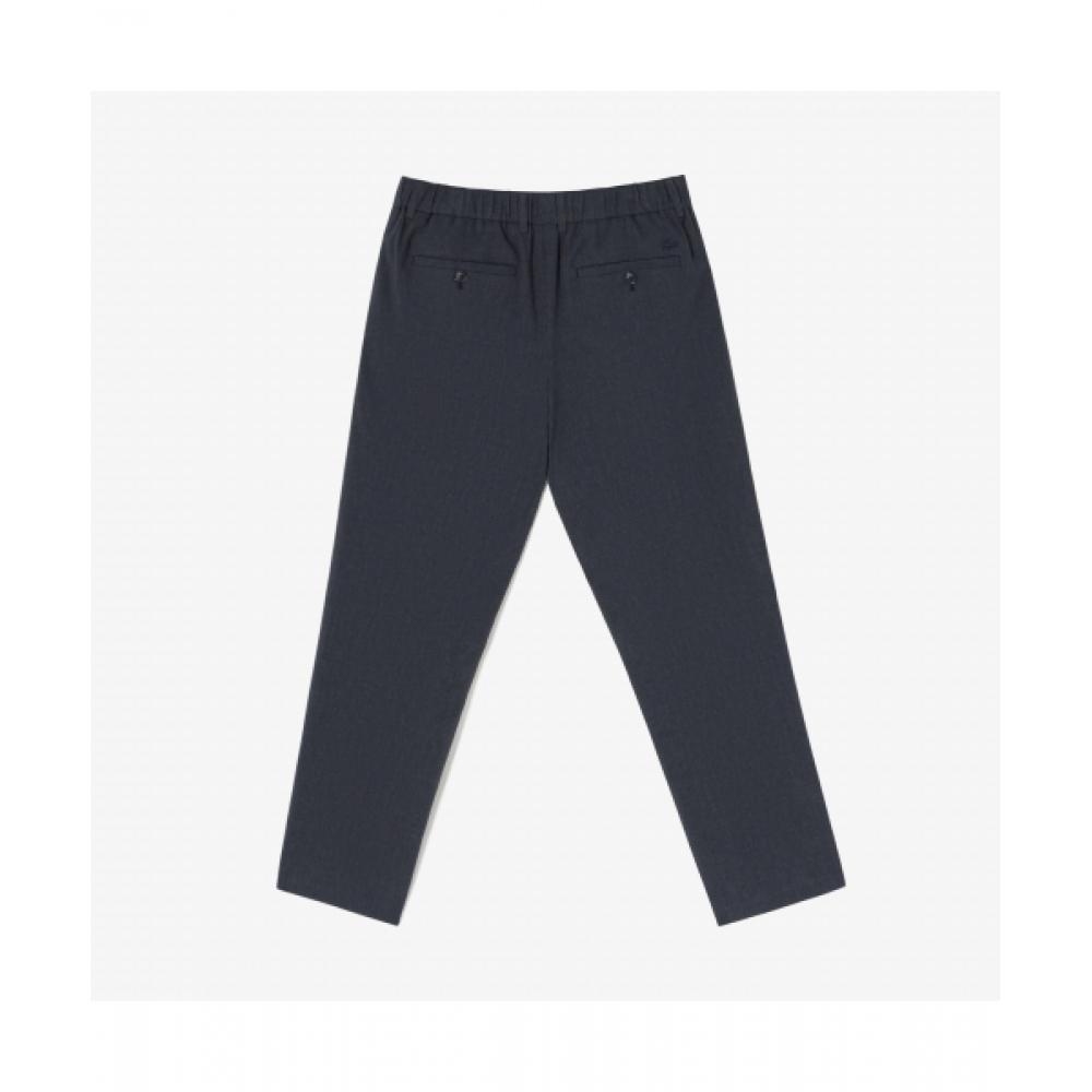 Lacoste Мужские брюки-чиносы с микро-узором [темно-синий]