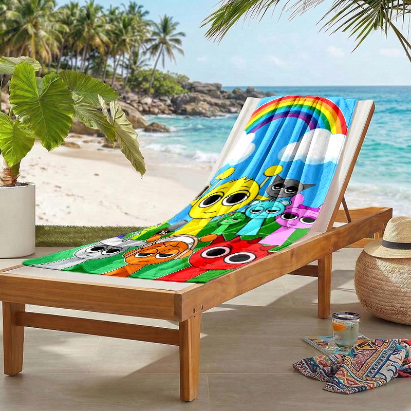 Sprunki Fashion Beach Towel: Ideal for Summer Adventures Soft, absorbent and quick drying suitable for swimming and bathing