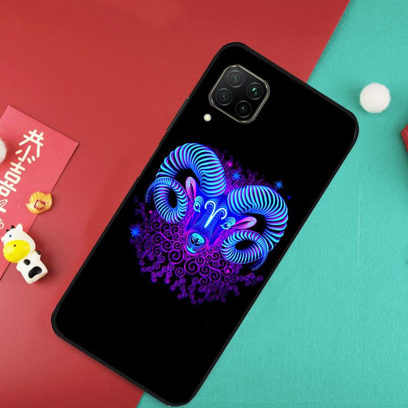 Неоновые Знаки Зодиака Для Huawei Nova Y73 Y70 Y72 Y60 Y90 Y61 Y91 8i 7i 11i 12i 12s 9 10 SE P20 P30 P40 Lite Чехол