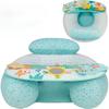 Inflatable Baby Seat  for Sitting Up with Sensory Toy Tray Back Support for Toddler Soft Plush Baby Sofa Baby Chair Cute Animal