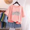 Female  L-5XL T Shirt Plus Size Tshirt Short Sleeve Cartoon Women Top Summer Sweet Couple O Neck Oversized T Shirts