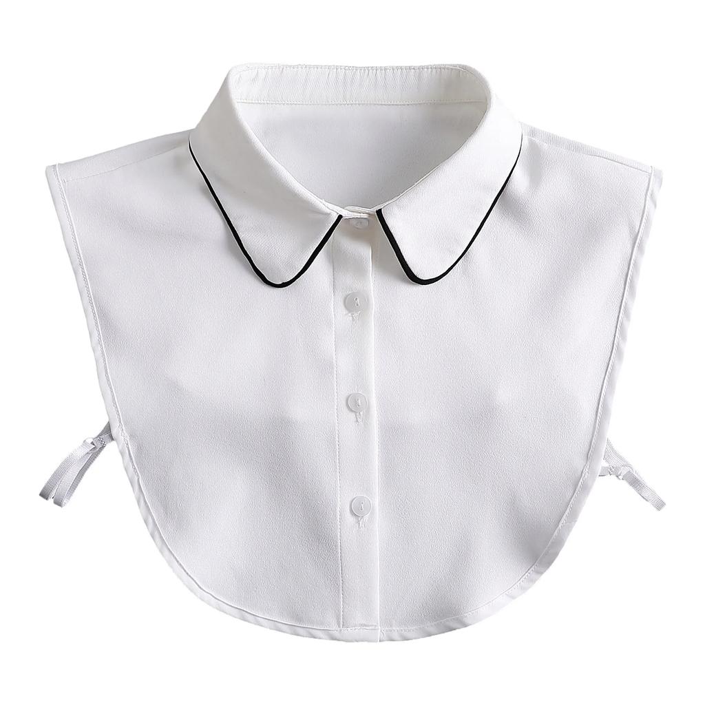 Adult Laple False Collar for Women Vintage Detachable Lapel Blouse Tops Fake Collars Women Kraagje Nep Clothes Accessories