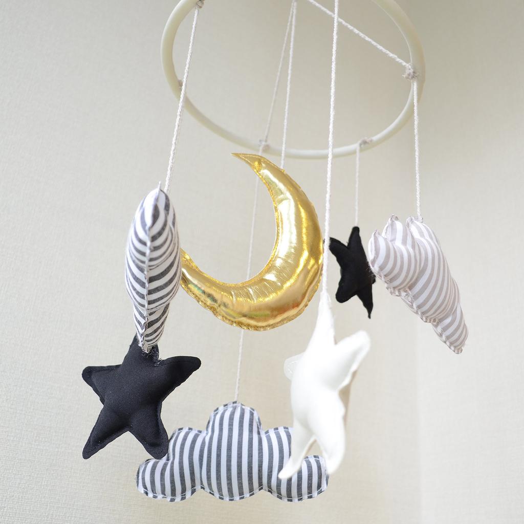 Клеарстоун Детский мобиль Луна Монохромный Золотой