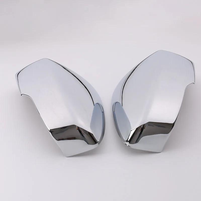 Для Mitsubishi Eclipse Cross 2018-2022 Крышка бокового зеркала заднего вида Накладка на крыло Наружная накладка на дверь заднего вида Отделка Углеродное волокно Серебристый