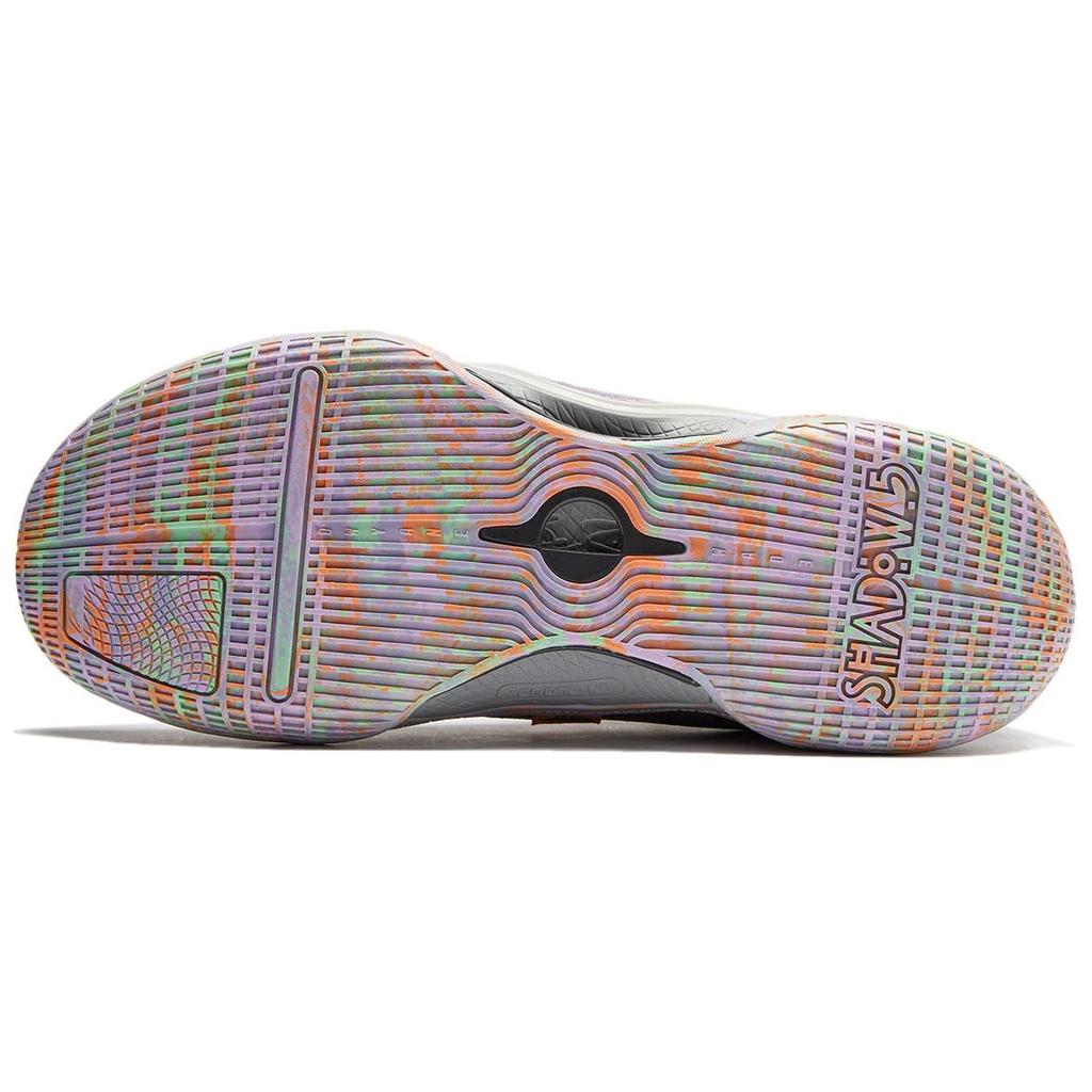 Li-Ning Wade Shadow 5 V2 Easter Egg Men Sneakers Grey Lilac Orange ABPU009-7