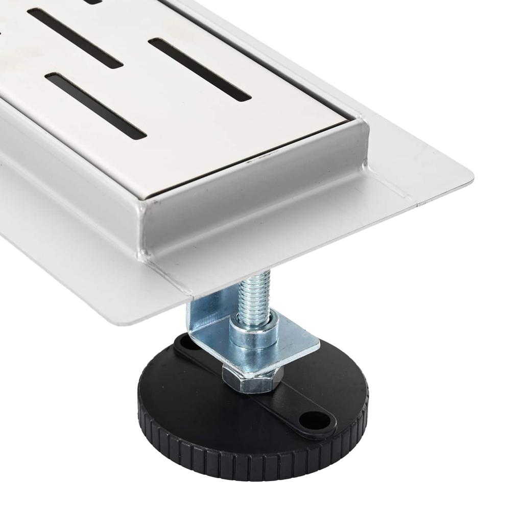 Linear Drain Shower Drain Silver 90 cm Stainless Steel 304
