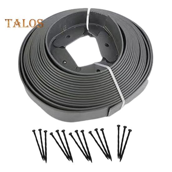 Landscape Edging Border No Dig All-weather Garden Isolation Edging Border with Spikes Easy-to-Install Cuttable Isolation Edging for Flower Beds Yard