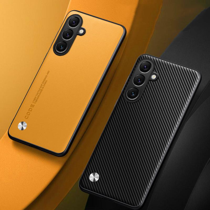 Роскошный чехол из искусственной ПУ кожи для Samsung Galaxy S25 FE S25 Plus Задняя крышка Силиконовая защита Чехол для телефона для Samsung S25 Ultra 5G