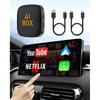 Беспроводной адаптер CarPlay и беспроводной адаптер Android Auto - Magic Link CarPlay Ai Box - Поддержка Netflix/YouTube/TF-карты/USB-накопителя для проводного подключения к беспроводному