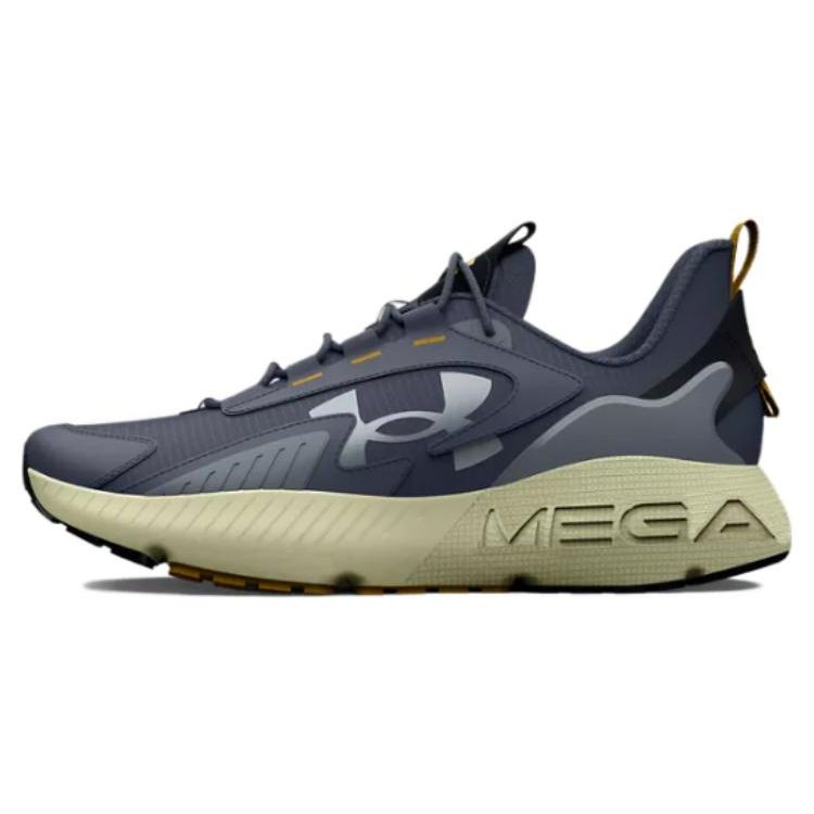 Under Armour HOVR Mega 2 MVMNT Grey Lemon Ice Unisex Sneakers Downpour-Grey Metallic-Harbor-Blue 3026629-400