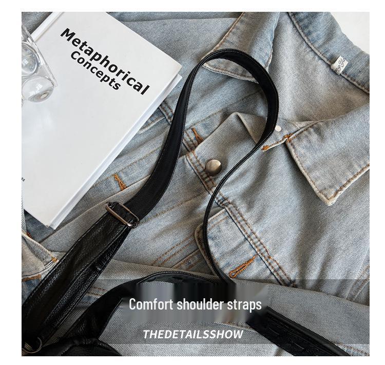 Вместительная женская однотонная модная сумка-тоут на плечо в корейском стиле