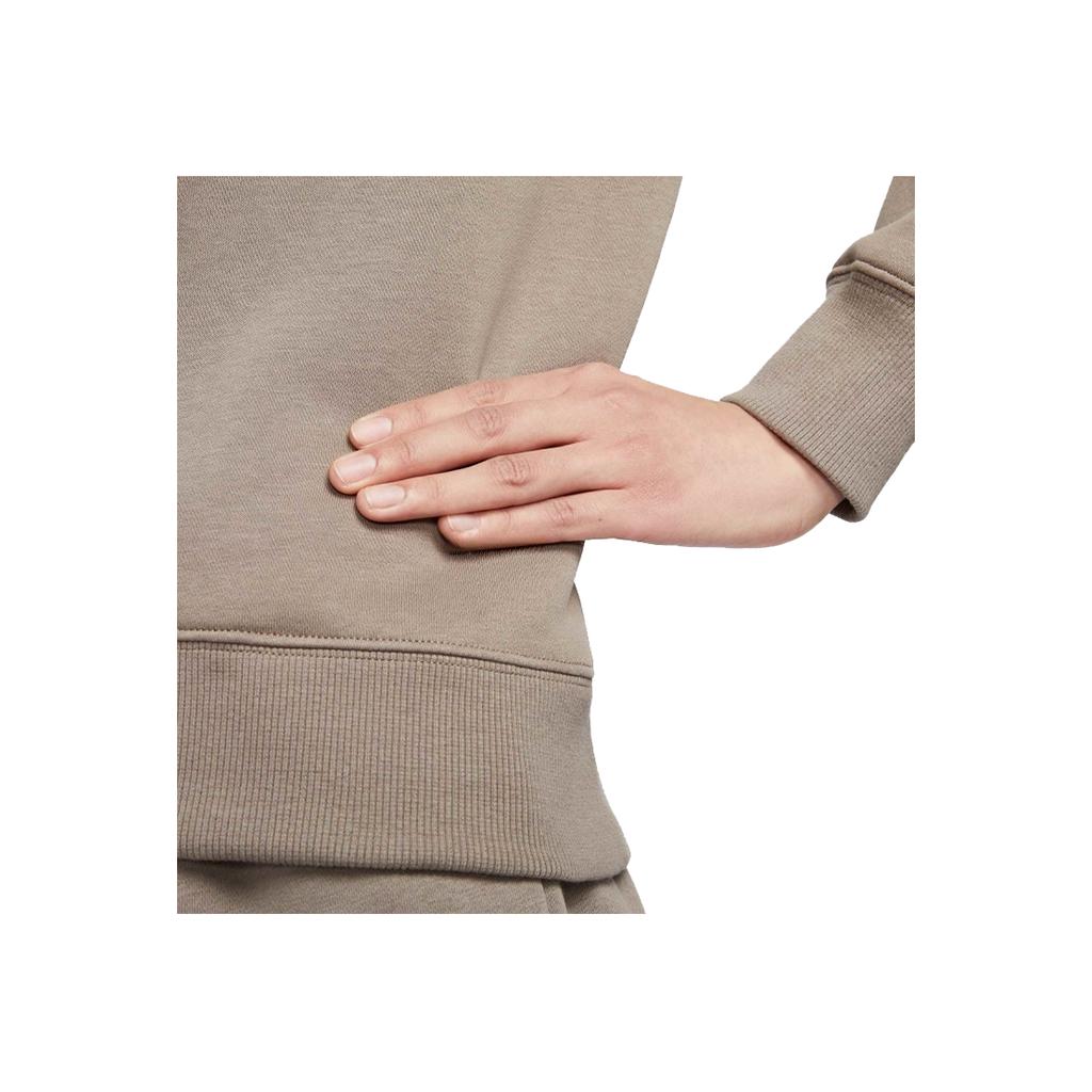 Nike Спортивная одежда Phoenix флисовый пуловер с длинным рукавом толстовка женская топы коричневый DQ5752-233