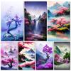 Китайский журавль, большой 5D DIY наборы алмазов для рисования, цветы, горное озеро, пейзаж, полный горный хрусталь, алмазная мозаика, вышивка S393