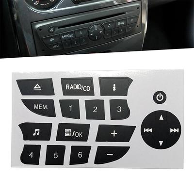 Для Renault Megane Clio 2009 2010 2011 Автомобильный мультимедийный меню CD Радио Аудио переключатель Кнопка ремонта Наклейка Антицарапина