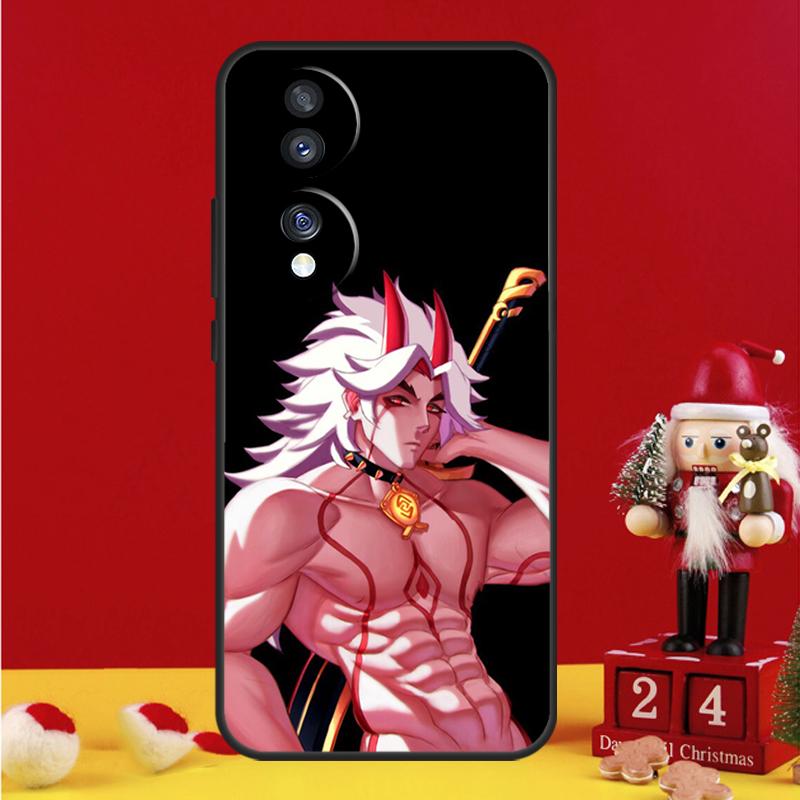 Чехол Genshin Impact Аратаки Итто для Honor Magic 5 6 7 8 Pro Honor 200 400 50 70 90 Lite X8b X8c X9a X9b X9c Win RT Чехол