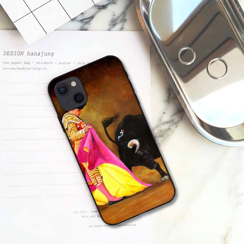 Чехол для телефона с изображением корриды в Испании для iPhone 11 12 Mini 13 14 Pro XS Max X 8 7 6s Plus 5 SE XR Shell