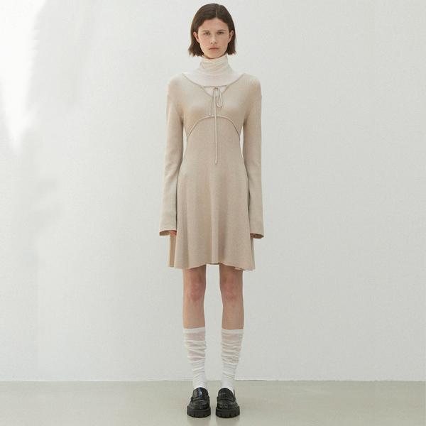 Atelier Nine Jenna Ribbon Knit Dress(Op-6225)